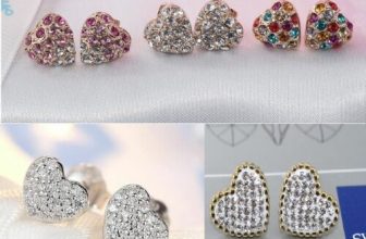 Rose / White / Yellow Gold Filled Earrings / Neckace made with Swarovski Crystal