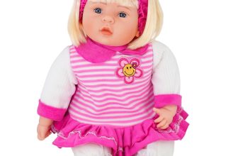 BiBi Doll  24″ Lifelike Large Soft Bodied Chubby Baby Doll Girl Toy With Sounds