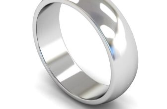 Titanium Court Shaped Polished Wedding Ring 6mm 7mm 8mm 9mm 10mm – All Sizes