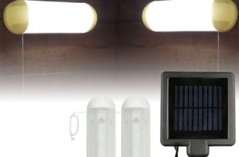 2x Solar Powered LED Light Rechargeable Garage Shed Light Garden Indoor Outdoor~