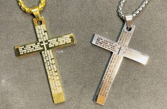 “The Lord’s Prayer” Cross Pendant Necklace – Only £7.95 + FREE UK Postage