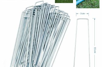 WEED FABRIC GALVANISED STAPLES GARDEN TURF PINS SECURING PEGS U ARTIFICIAL GRASS