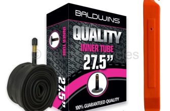 Baldwins 27.5 x 2.10 Bike Cycle Inner Tube Schrader Car Valve + FREE TYRE LEVER