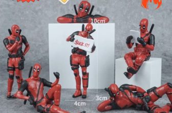 New 3/6pcs Deadpool Action Figure Toy Topper Car Interior Decor Set Sitting MINI