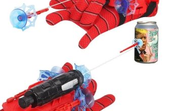 Kids Spiderman Web Shooter Toy Cosplay Launcher Spider Silk Glove Wrist Launcher