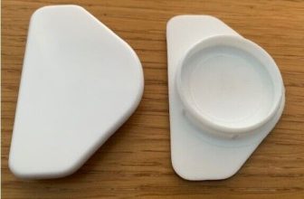 Winged Cover Cap – White 35mm Hinge & Screw Hole Blank Kitchen, Bedroom, Cabinet