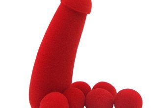 4Pcs Red Sponge Balls 2.5cm 1.1″ Magic Trick Clown Foam Soft Sponge Penis Props