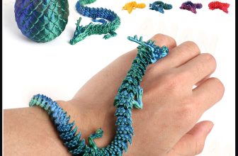 3D Printed Crystal Dragon Egg Full Articulated Surprise Dragons Fidget Gift Toys