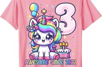 Unicorn 3rd Birthday 3 Year Old Unicorn Party Girls Outfit T-Shirt Hoodie