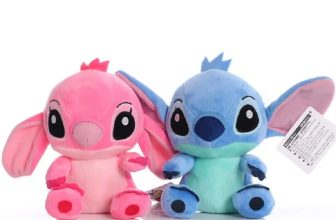 2PCS 20CM Lilo and Stitch Leroy Angel Plush Soft Toy Teddy Doll Stuffed Toy Kids