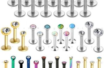 Tiny Gem Labret Tragus Cartilage Earring Stud – Flat Back Helix Upper Ear Ring