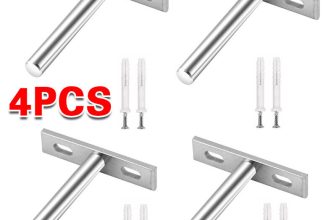 4 Pieces Floating Shelf Brackets 100mm Heavy Duty Invisible Hidden Shelf UK