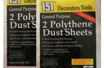 4 Large Polythene 2.7m x3.6m Dust Sheet Cover DIY Decorators Painting Furniture