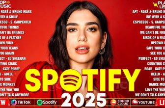 Dua Lipa, Ed Sheeran, Bruno Mars, Adele, Maroon 5, Rihanna, The Weeknd – Billboard Top 50 This Week