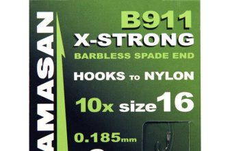 KAMASAN B911 X-STRONG BARBLESS SPADE END FISHING HOOKS TO NYLON ALL SIZES