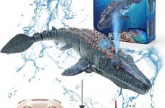 Remote Control Dinosaur For Kids Mosasaurus Diving Toys Rc Boat With Light Spray