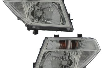 Fits Nissan Navara D40 2005-2010 Headlights Headlamps Chrome 1 Pair Left & Right