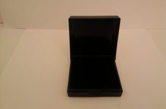 Black Jewellery Box Hinged Foam Insert For Earrings Necklaces Pendants Brooches