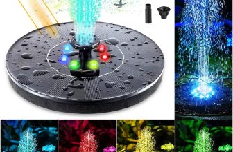 8 LED Solar Panel Powered Fountain Water Feature Pump Garden Pool Pond Aquarium