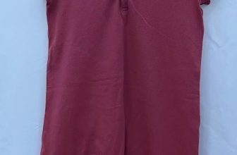 Ralph Lauren Girls Dark Pink Cotton Dress Size M 8/10 Short Sleeve