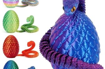 3D Printed Articulated Snake Egg Set Simulation Snake Snake Fidget Toys Decor