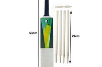 7Pcs Cricket Set Kids Children Wooden Cricket Bat Ball Sets Free Carry Bag Park