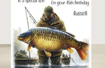 Personalised “Mirror CARP” Birthday Card Fisherman Fishing Friend Dad Grandad,