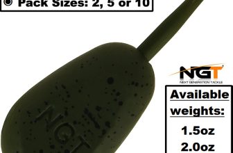 NGT INLINE Slim-Pear Leads Weights Carp Fishing 1.5, 2.0, 2.5, 3oz – ALL SIZES