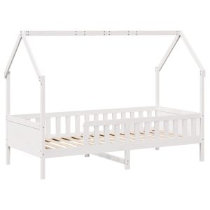Kids’ House Bed Frame Toddler Bed Base Children’s Bed Solid Wood Pine vidaXL