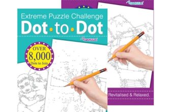 Extreme Dot To Dot Books – 2 Pack Adult Anti Stress Puzzles Colouring Therapy