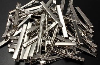 Set of 10 plain 55mm Silver Crocodile DIY Bow Blank Alligator Hair Clip