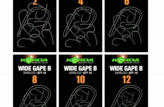 Korda Wide Gape Hooks Micro Barbed or Barbless All Sizes