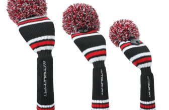 Pom Pom Golf Headcover Tour Fit Double Layer Lined Premium Golf Club Head Cover