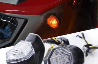 Pair Universal Motorcycle Motorbike Turn Signal Indicators Light Lamp LED Amber