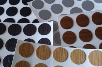 Plastic Self Adhesive Stick on Furniture Sticker Screw Hole Covers Caps 13mm