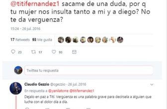 Tuits de Yanina Latorre contra Titi Fernández