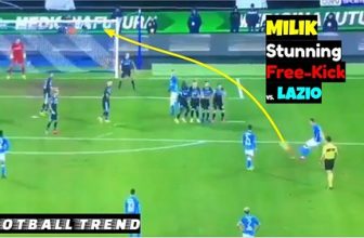 Arkadiusz Milik scored a stunning free-kick vs Lazio!