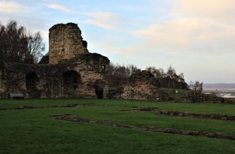 Castell y Fflint-Flint Castle, Flint, Flintshire, Wales.