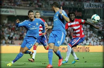 Granada CF v Real Madrid ,,,  Hassan Yebda vs Karim Benzema vs Cristiano Ronaldo