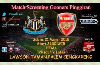 Lokasi Nobar: #Nobar @Gooner_Pgr #Newcastle Vs #Arsenal | Sabtu,21-03-15|OG:21:30WIB|HTM:12K| @LawsonIndonesia Taman Palem