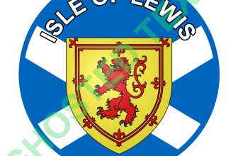 ISLE OF LEWIS SCOTLAND SCOTTISH TARTAN car sticker camper van Motorcycle truck