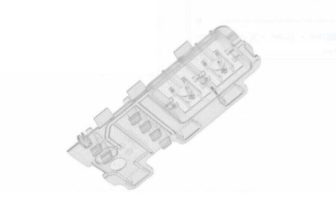 Beko DC7110S DC7110W DC7112W Genuine Tumble Dryer Light Guide Panel 2963670200