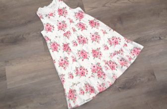 EUC Janie and Jack girls size 8 ponte halter dress white pink flowers eyelet