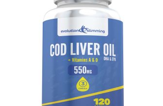 Cod Liver Oil 550MG with Vitamin A & D 120 Soft Gels Heart Brain Health