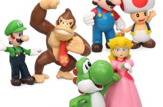 6Pcs/set Super Mario Bros PVC Action Figures Toys Kids Collectible Toy Gift UK