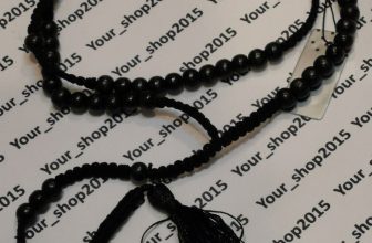 CLEARANCE 2 x Beautiful Black Long Boho Beaded Tassel Braided Necklace Gift