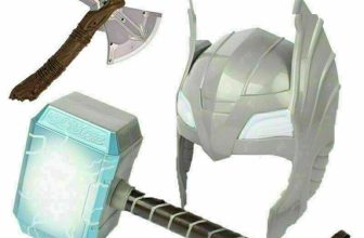 Avengers Led Glowing Sounds Thor Hammer Axe Helmet Mask Kids Xmas Toys