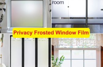 Frosted Window Film Vinyl Privacy Glass Etched Bubble Free Self Adhesive