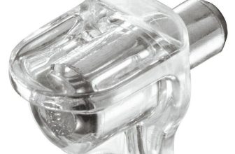 12 x Clear Glass or Wood Shelf Support Brackets 3mm Hole Shelves