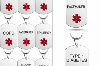Medical Alert Necklace Dog Tag Diabetes COPD Epilepsy Diabetic Stainless Steel
